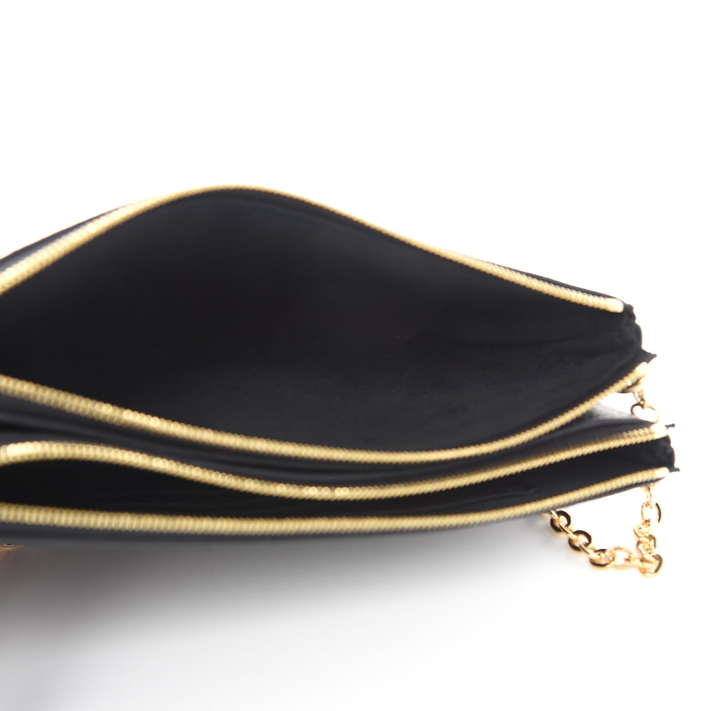 Empreinte Double Zip Pochette Black