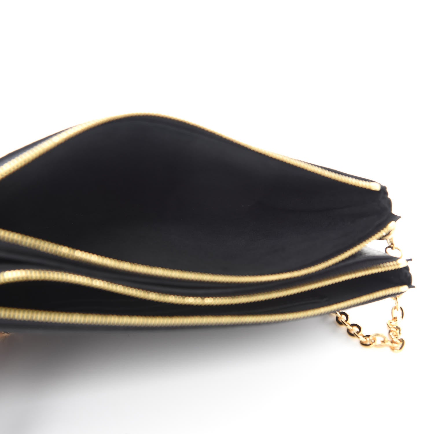 Louis Vuitton Empreinte Double Zip Pochette Black 5 of 9