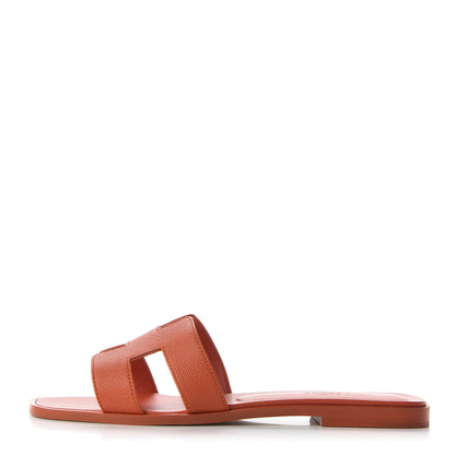Hermes Epsom Oran Sandals 39 Orange Poppy 1 of 9