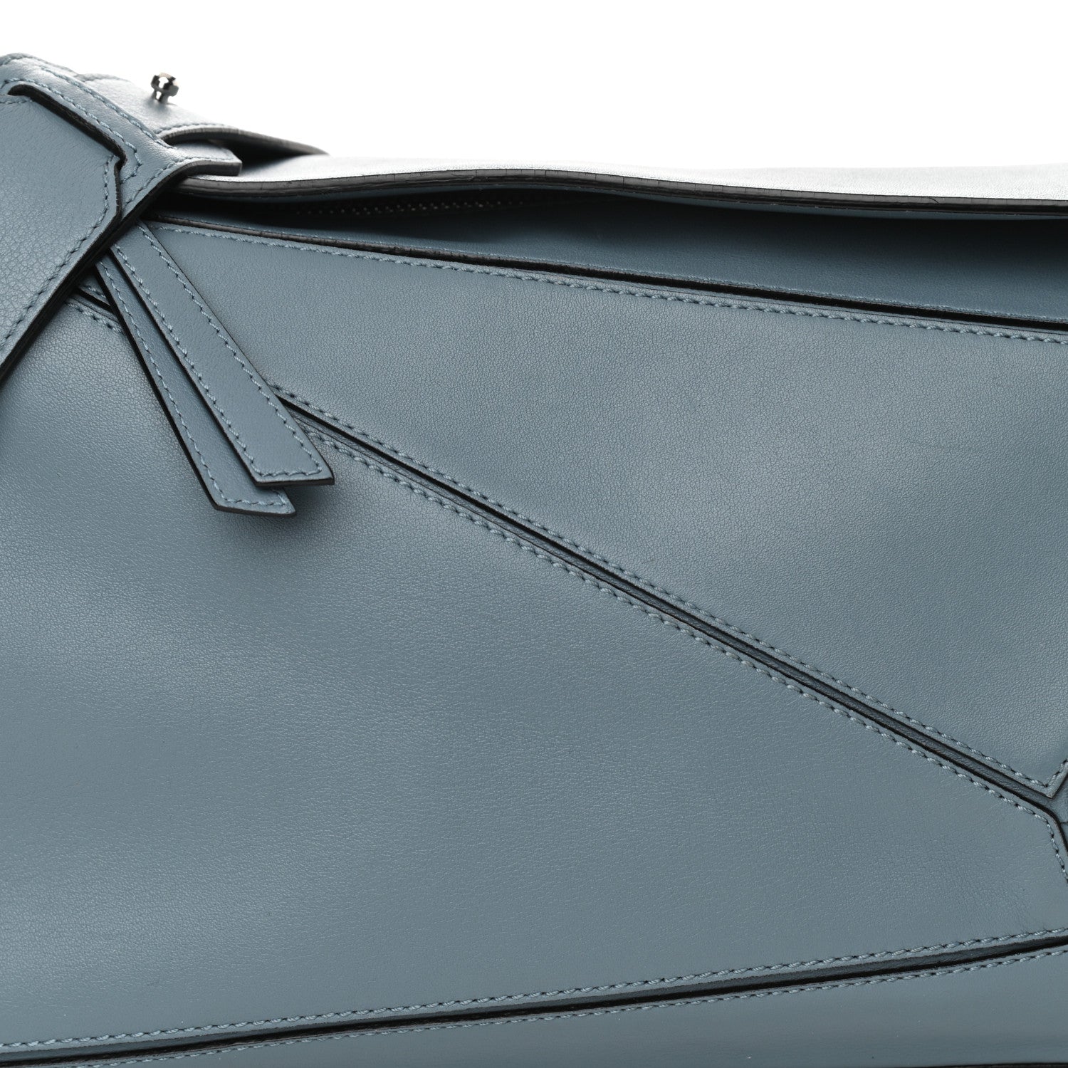 Loewe Calfskin Medium Puzzle Bag Stone Blue 8 of 12