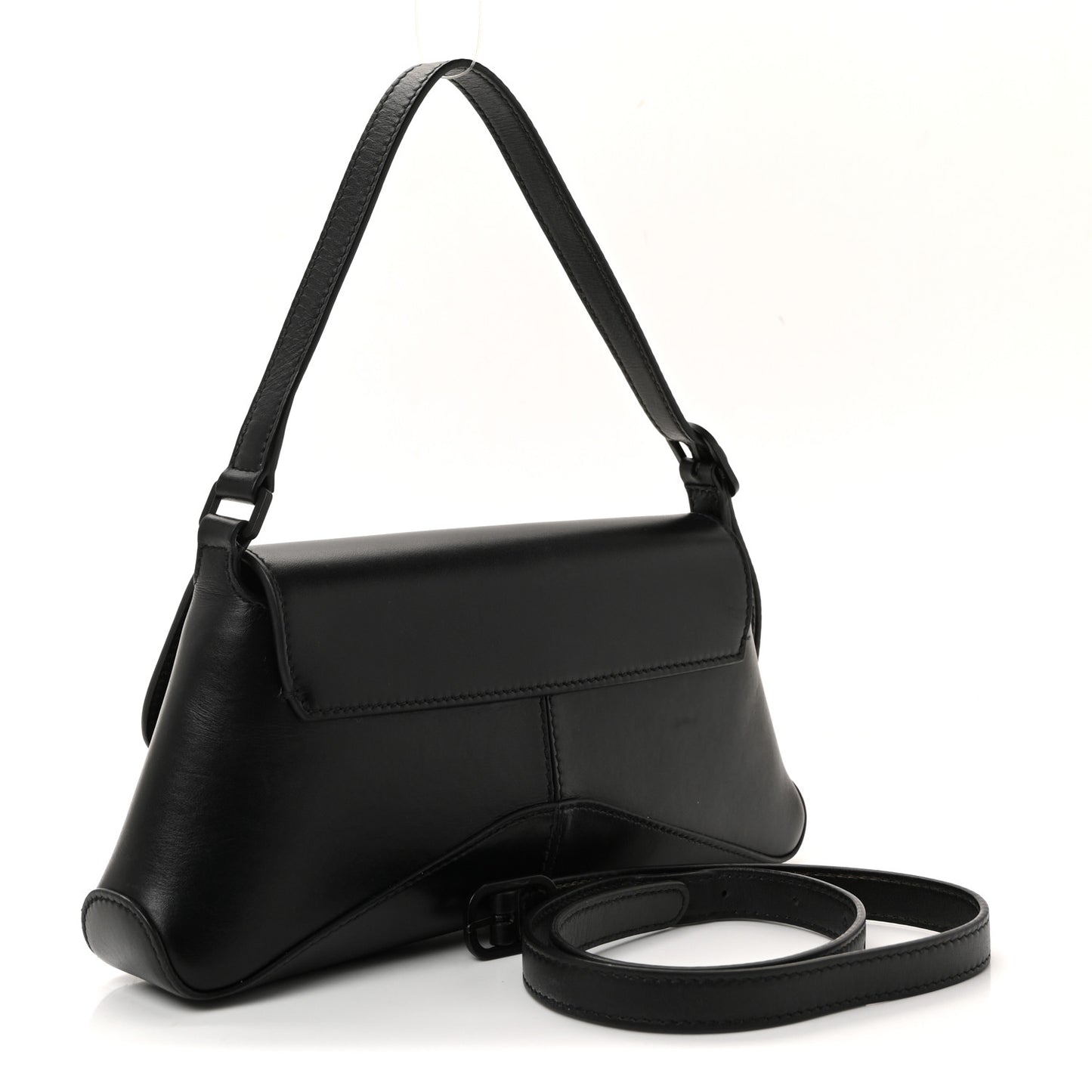 Box Calfskin Monochrome Small XX Flap Stretch Bag Black