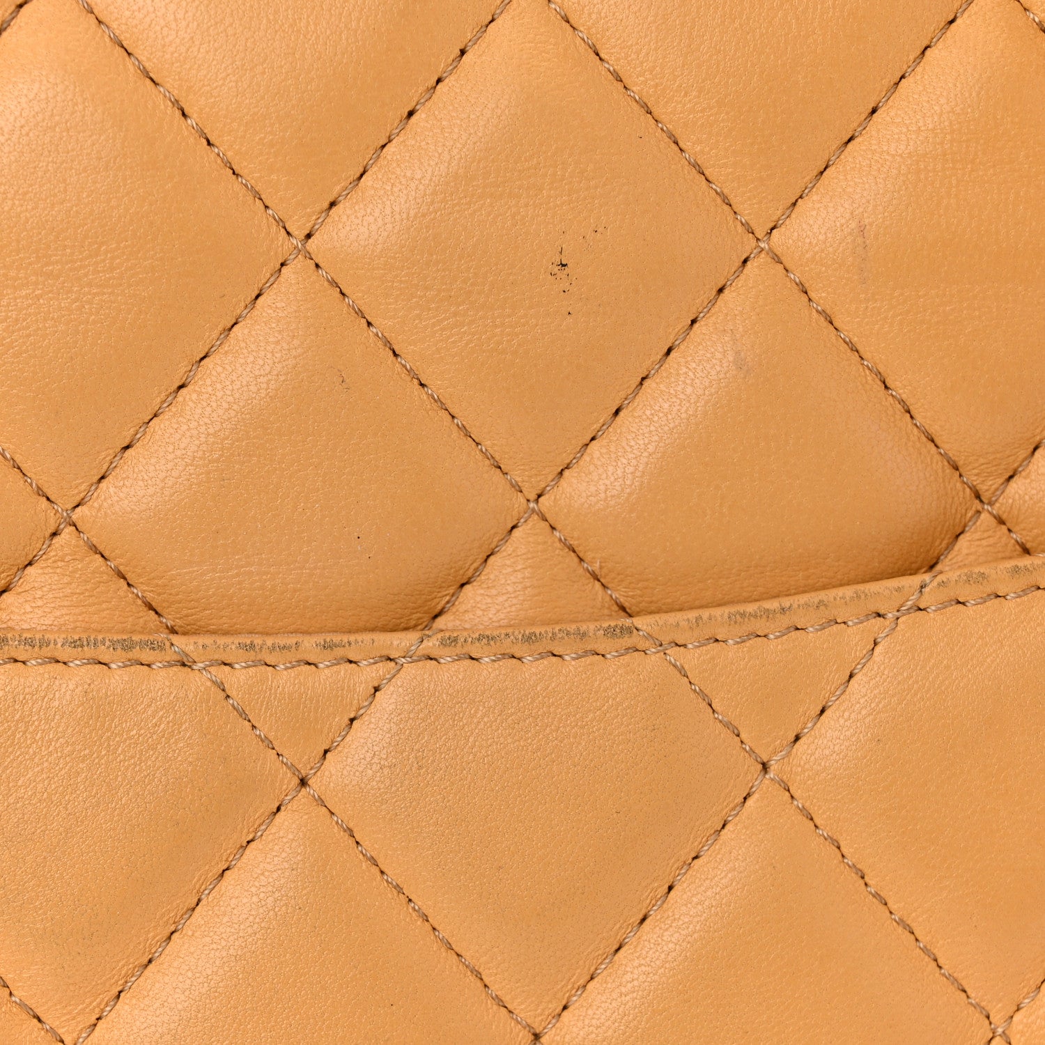Chanel Lambskin Quilted Pagode Piping Flap Dark Yellow 13 of 14
