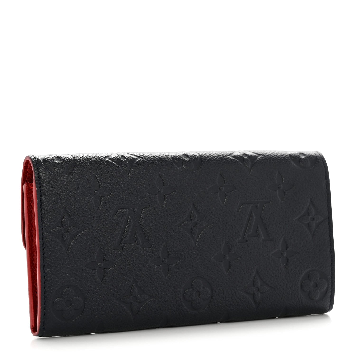 Louis Vuitton Empreinte Bloom Flower Emilie Wallet Marine Rouge 3 of 9
