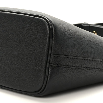 Louis Vuitton Calfskin Lock and Walk Bucket Black 7 of 7