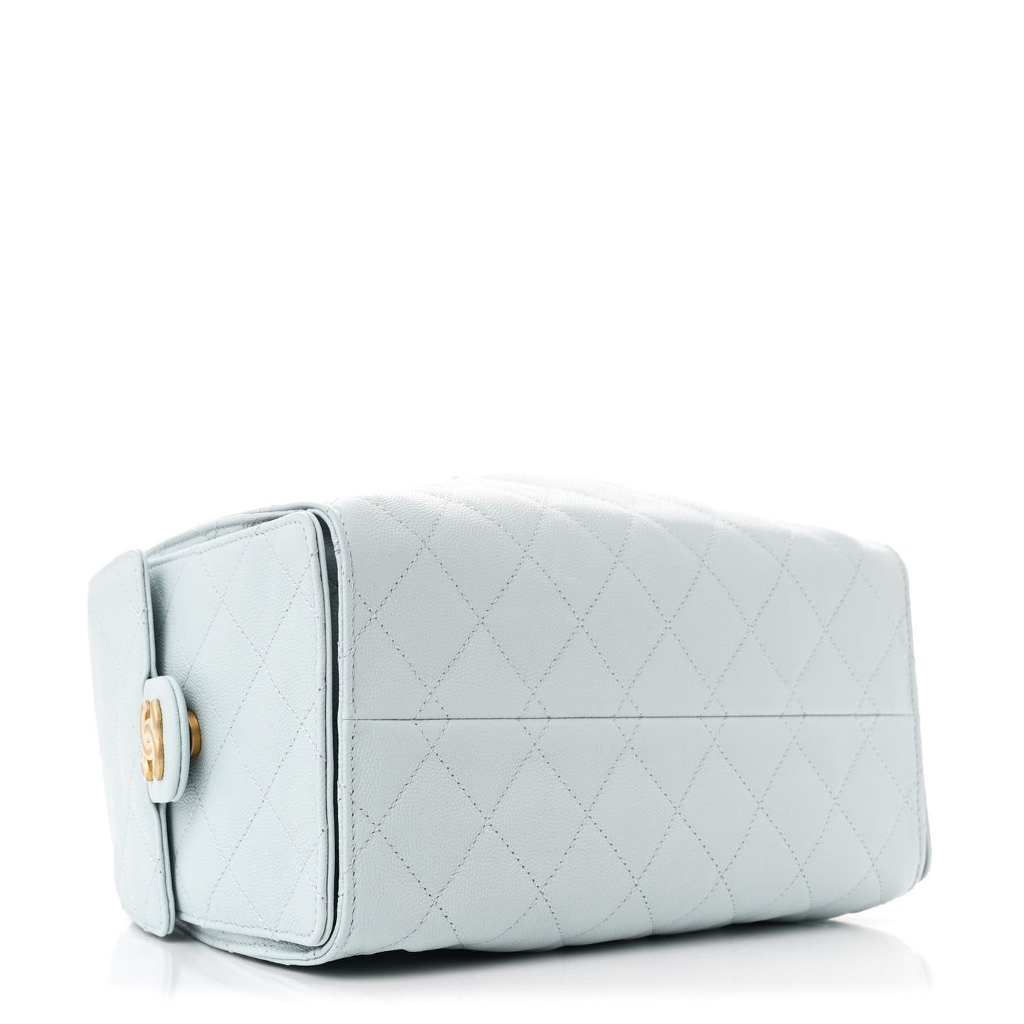 Caviar Quilted Small Chanel 25 Handbag Light Blue