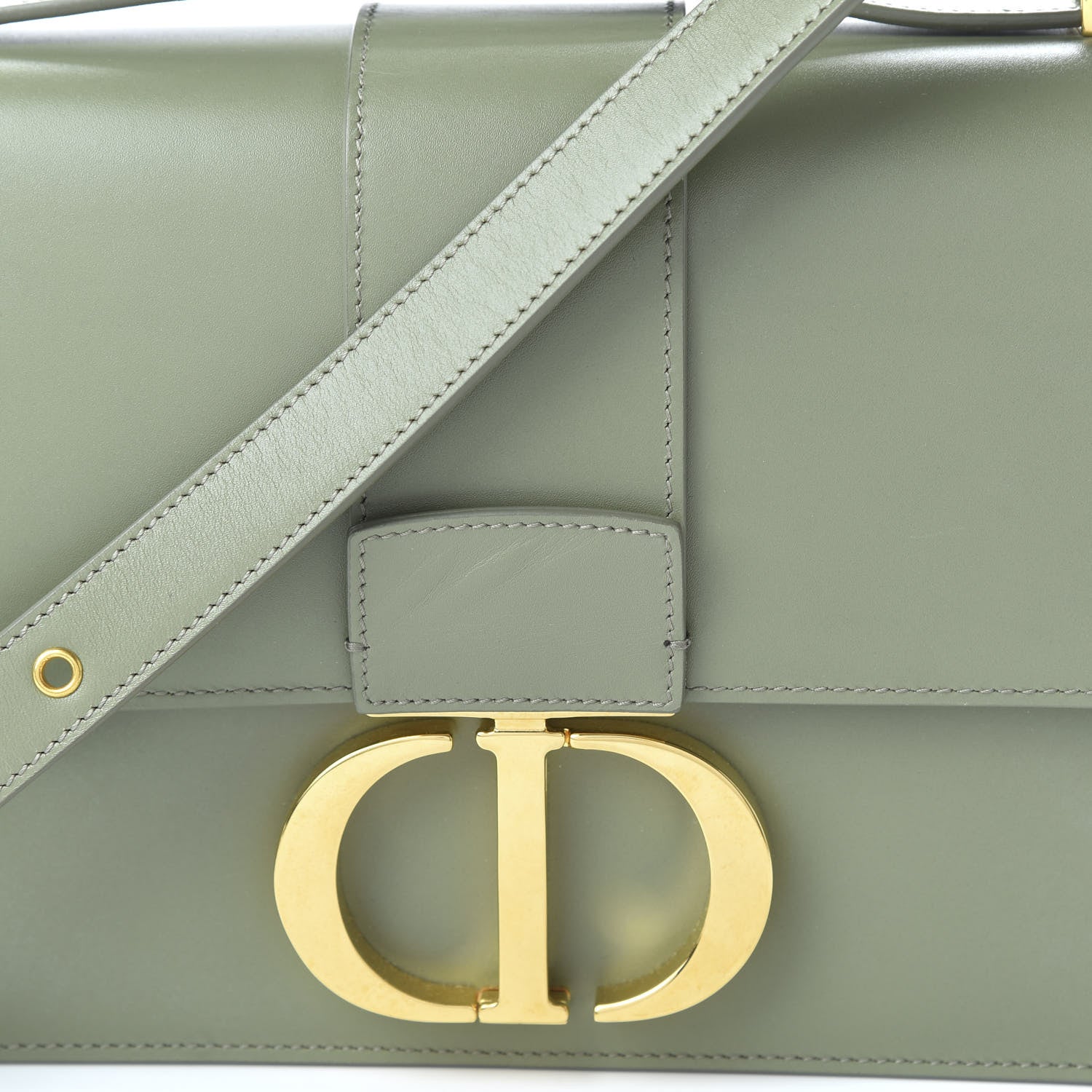 Christian Dior Smooth Calfskin 30 Montaigne Flap Bag Mint Green 9 of 9