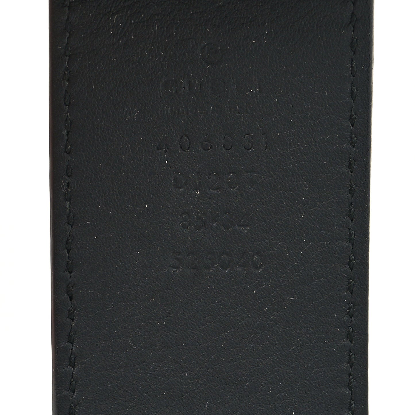 Textured Calfskin Double G 40mm Belt 85 34 Black