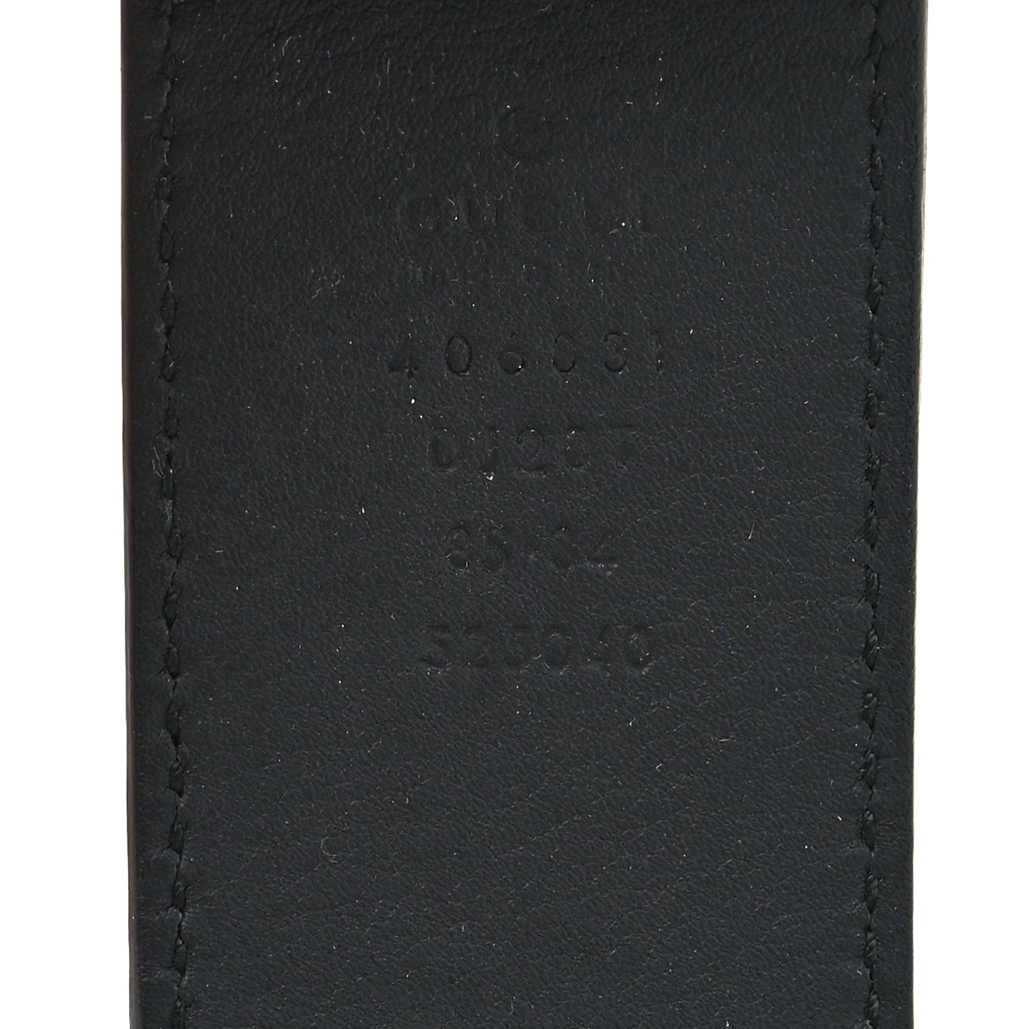 Gucci Textured Calfskin Double G 40mm Belt 85 34 Black 3 of 5