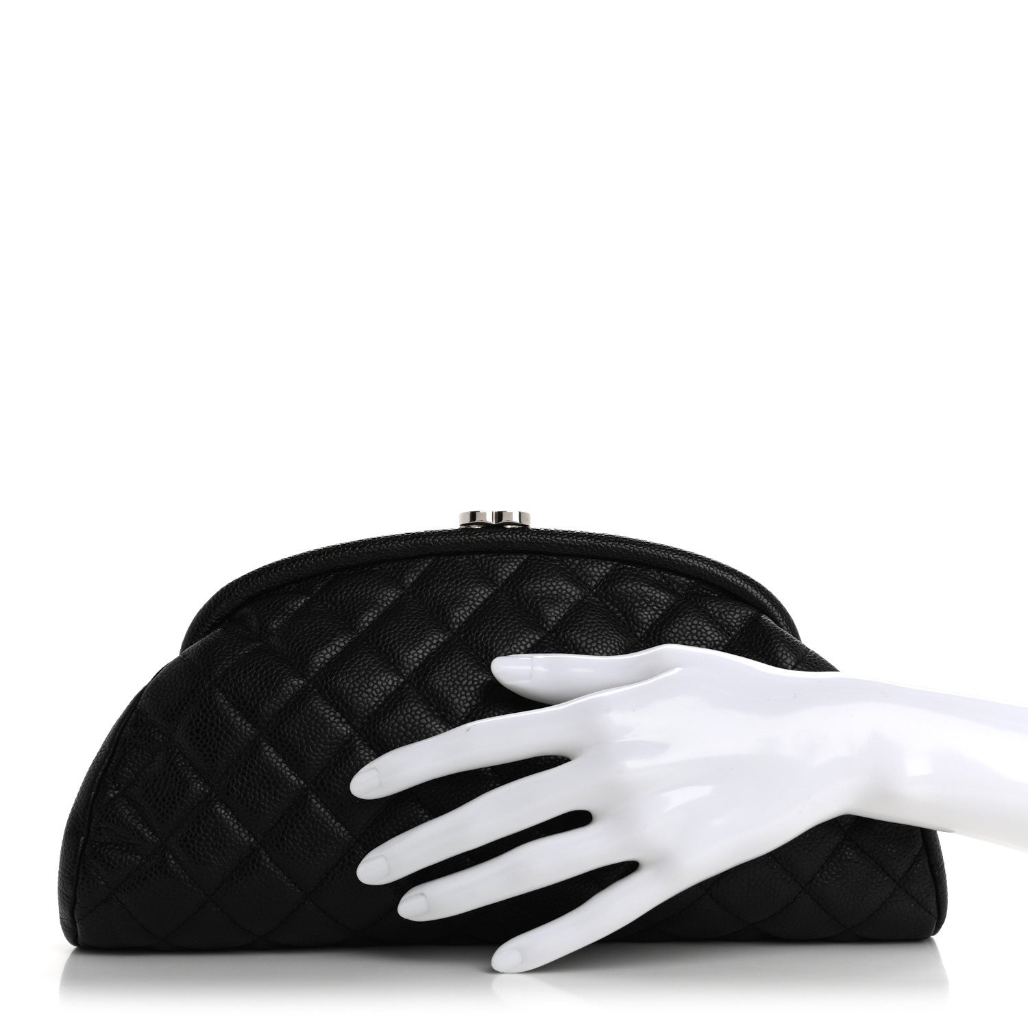 Chanel Caviar Quilted Timeless Clutch Black 2 of 8