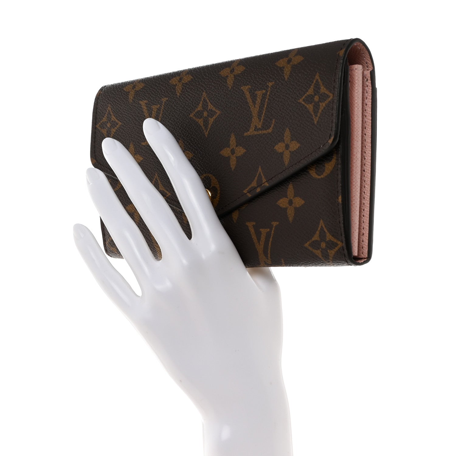 Louis Vuitton Monogram Sarah Wallet NM Rose Ballerine 2 of 6