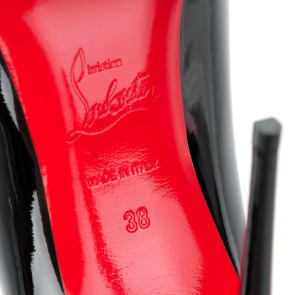 Christian Louboutin Patent Pigalle Follies 100 Pumps 38 Black 6 of 7