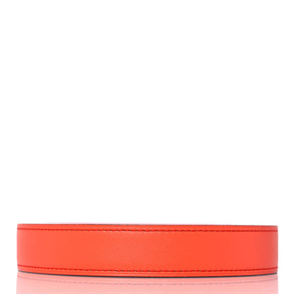 Hermes Swift Epsom 32mm Belt Strap 85 Orange Poppy Rose Azalee 2 of 4