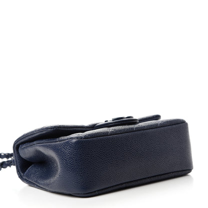 Chanel Caviar Quilted Incognito Mini Square Flap Dark Blue 4 of 10