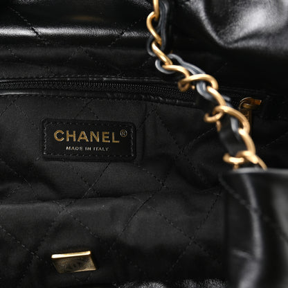 Chanel Shiny Calfskin Quilted Small Chanel 22 Black 7 of 11