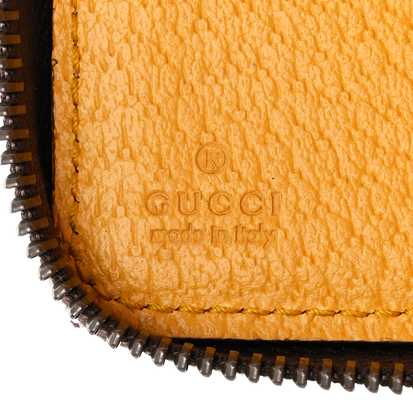 GG Supreme Monogram Neo Vintage Zip Around Wallet Beige Crop New Acero Acero