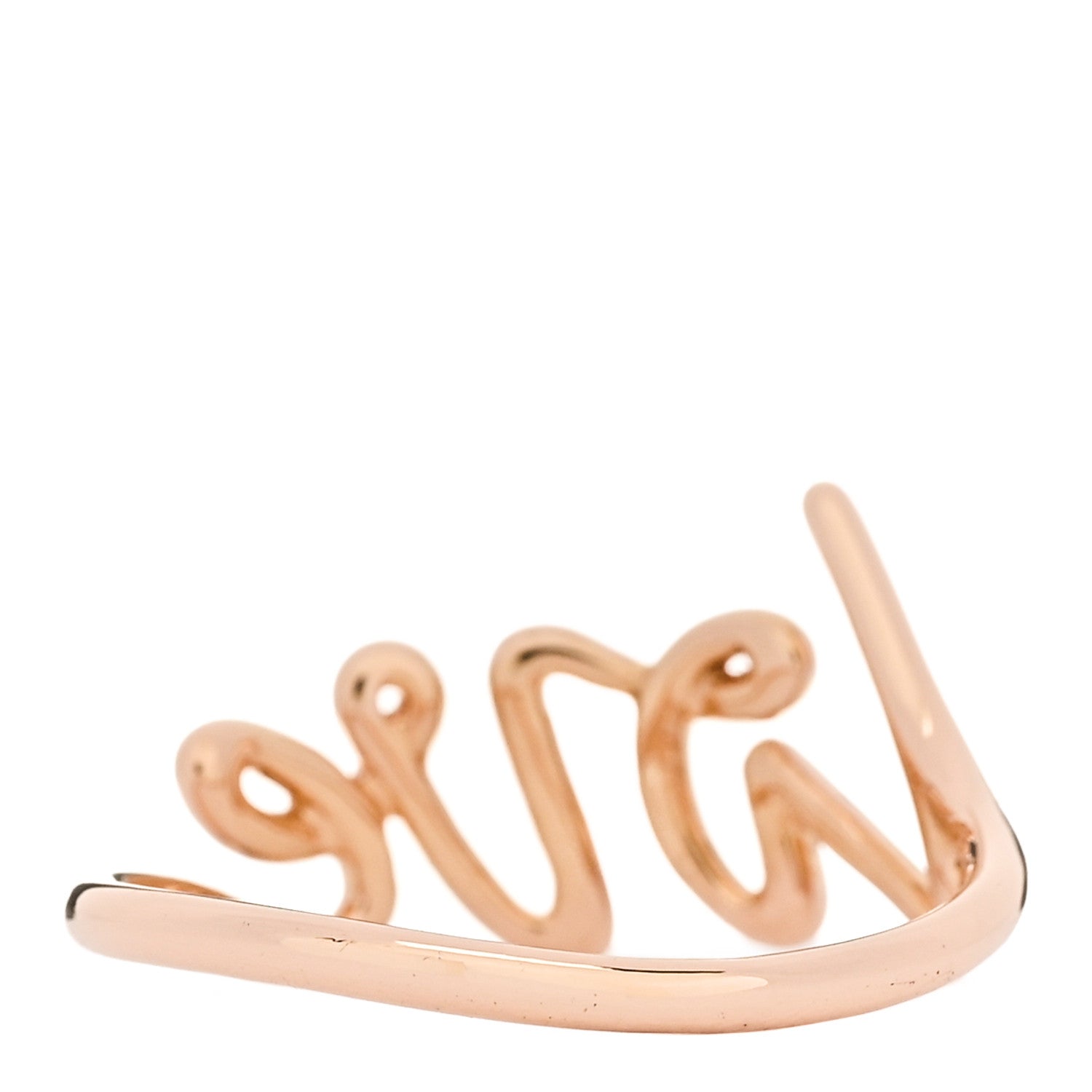 Tiffany 18K Rose Gold Paloma's Graffiti Love Ring 56 7.5 3 of 6