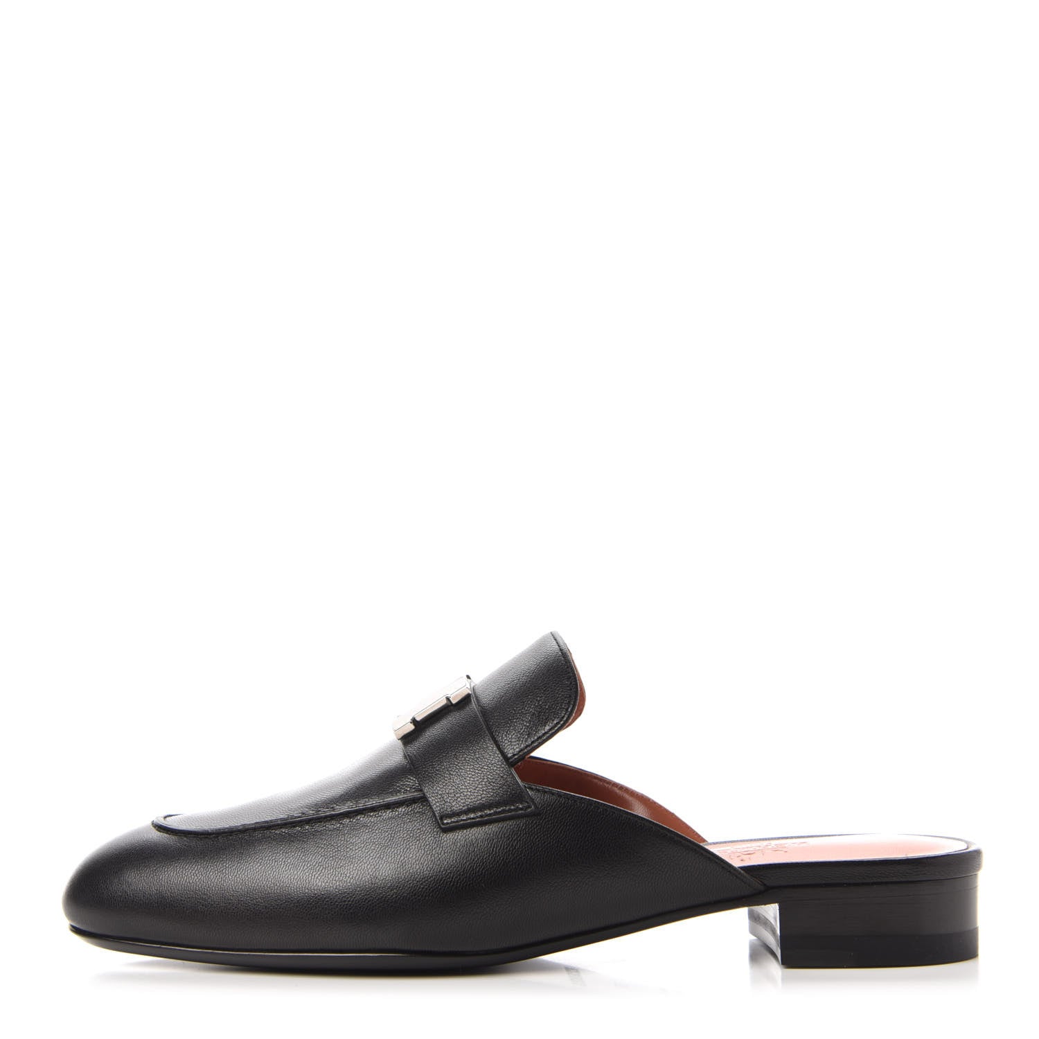 Hermes Goatskin Trocadero Mule 37 Black 1 of 9