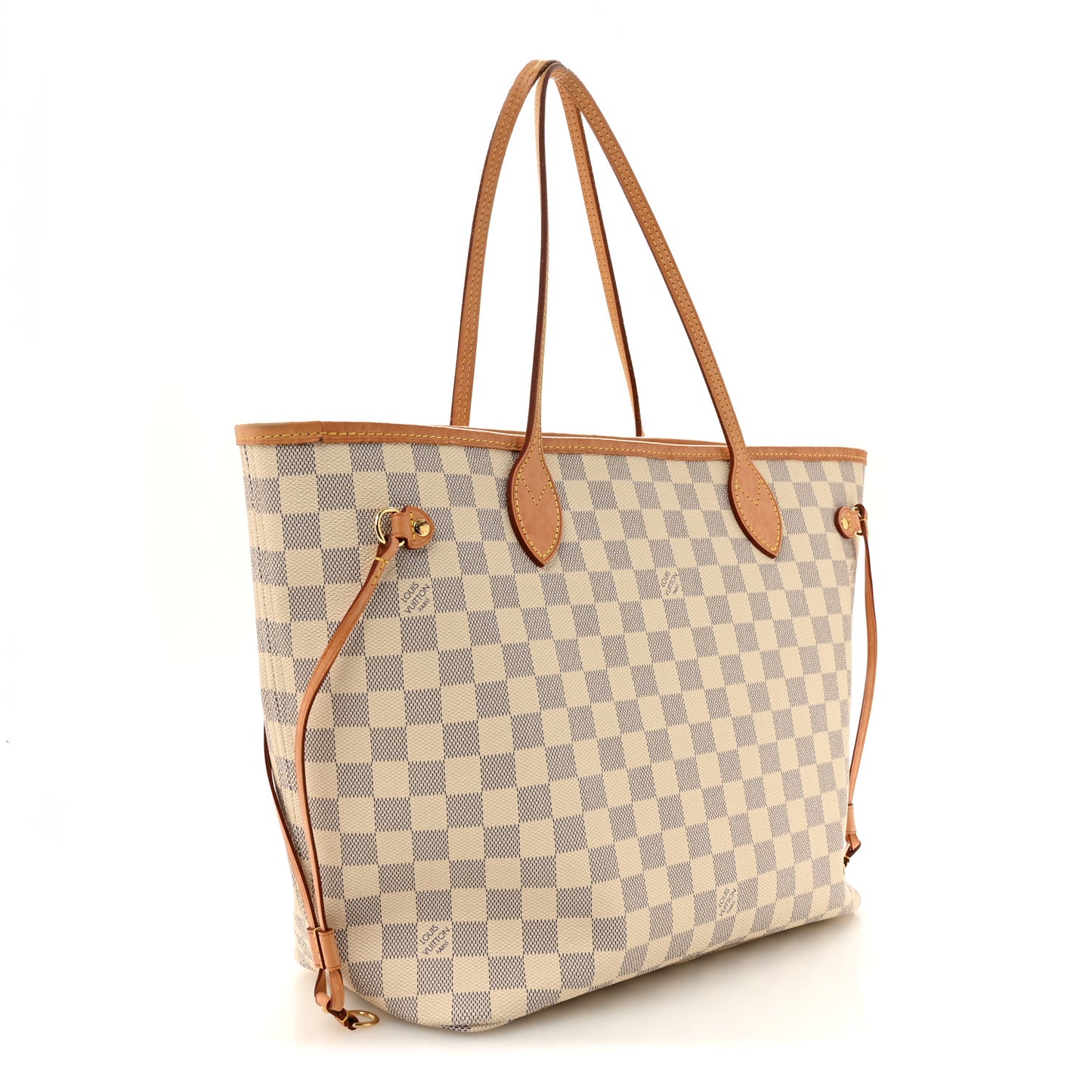 Damier Azur Neo Neverfull MM Rose Ballerine