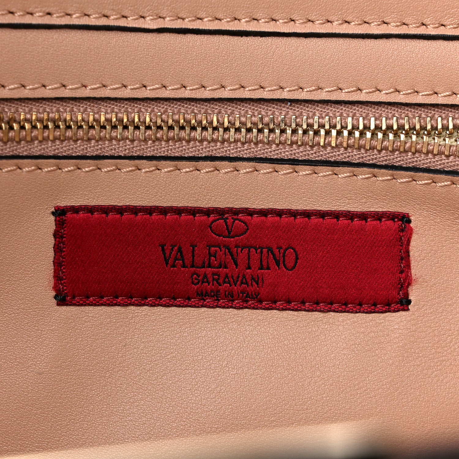 Valentino Garavani Vitello Small Rockstud Tote Skin Sorbet 6 of 10