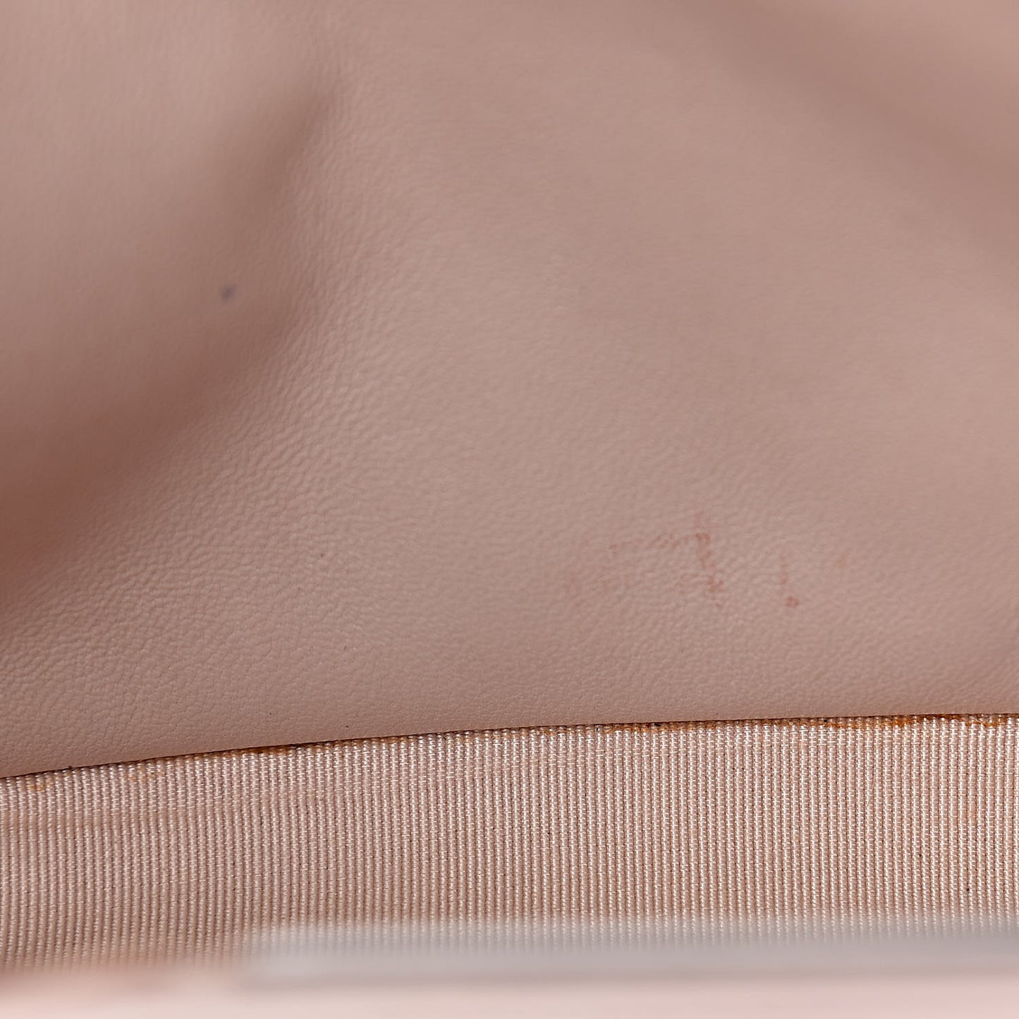 Lambskin Quilted Wallet On Chain WOC Rose Pale