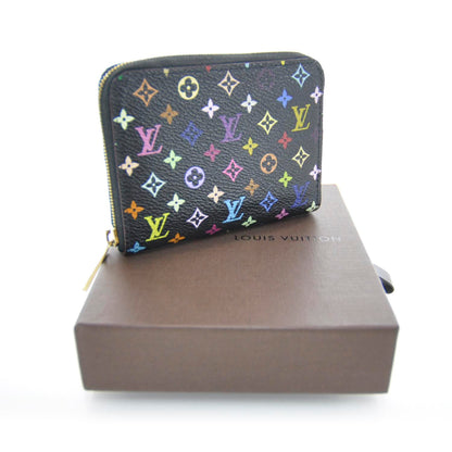Louis Vuitton Monogram Multicolor Zippy Wallet Black Violet 3 of 8