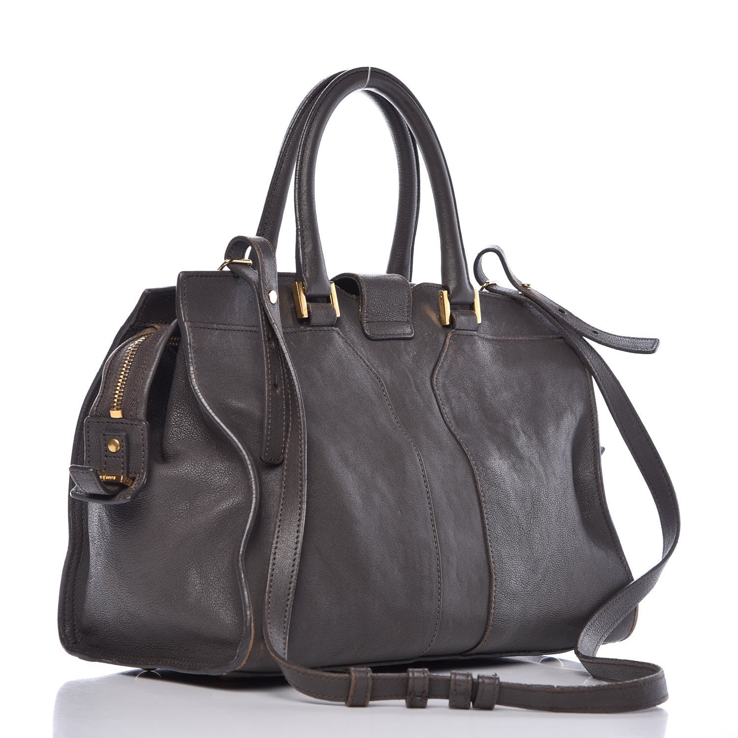Saint Laurent Sheepskin Small Cabas ChYc Grey 3 of 24