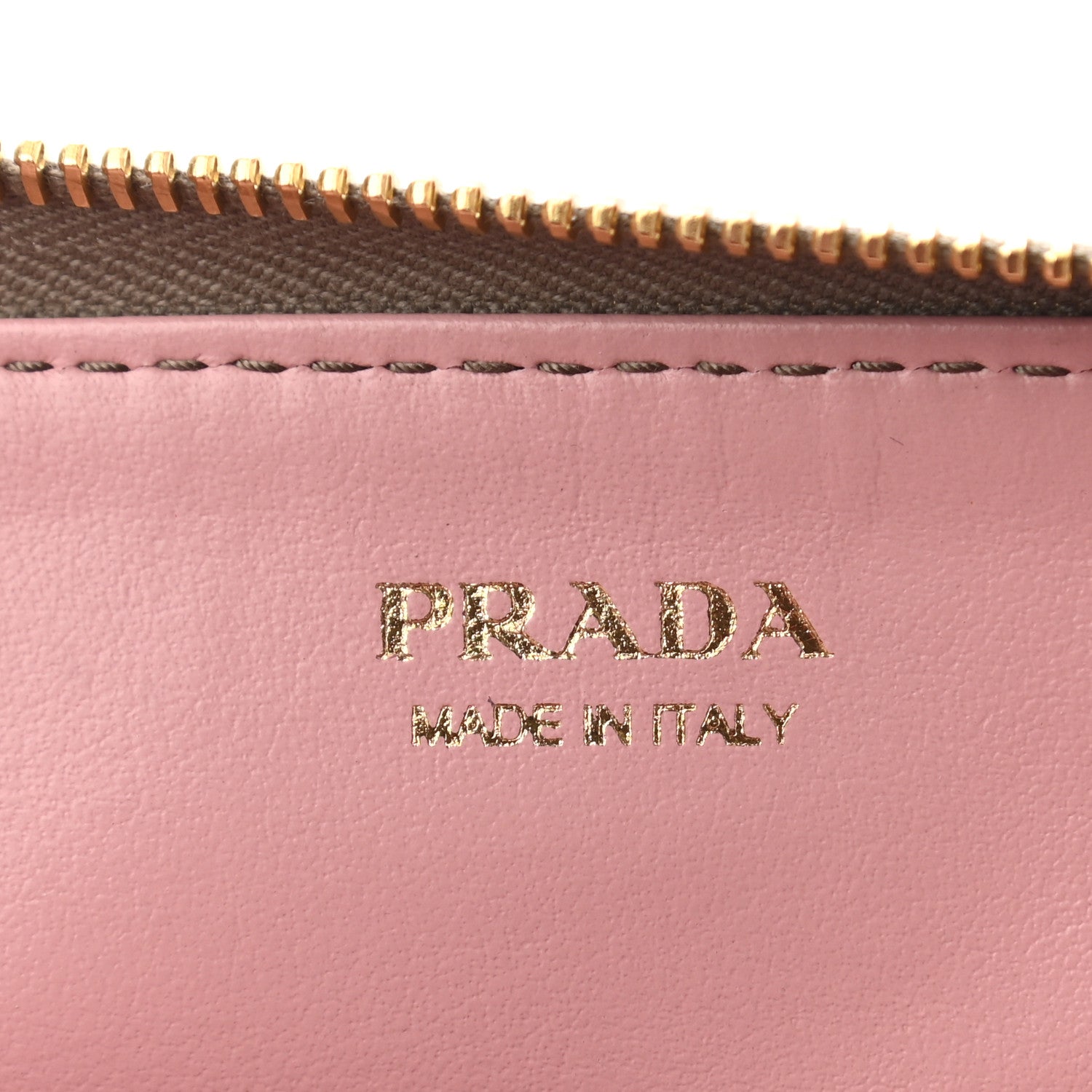 Prada Daino Colour Metal Zip Around Keychain Argilla 6 of 7
