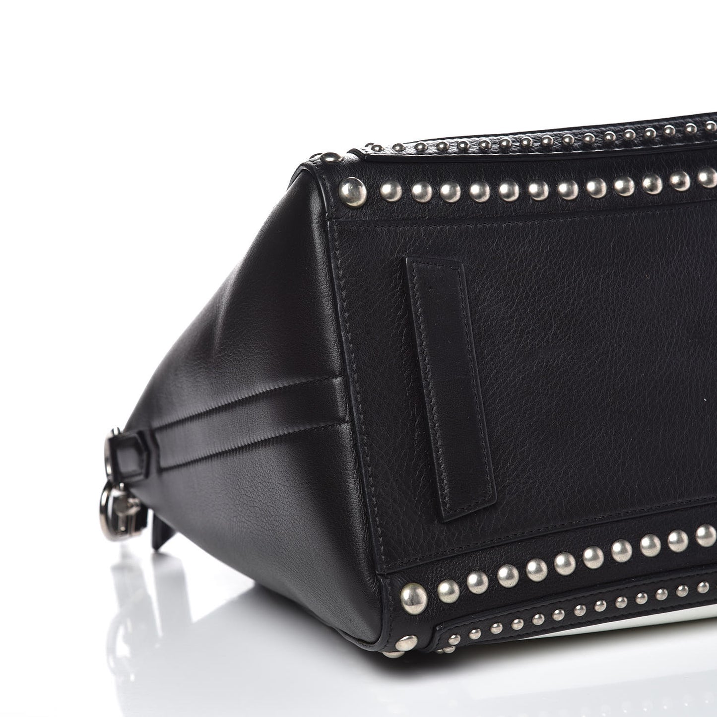 Calfskin Medium Studded Bi-Color Antigona Black White