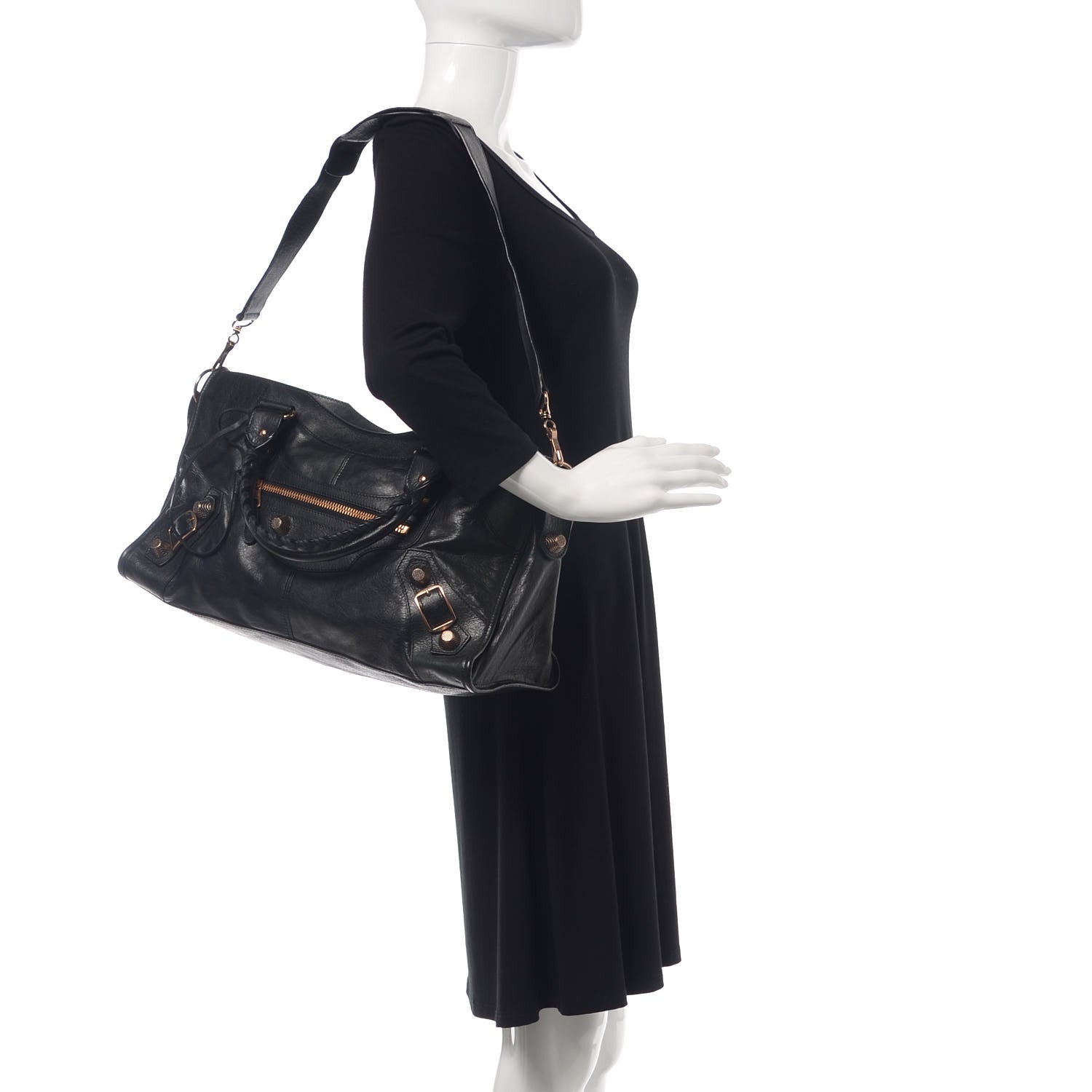 Balenciaga Agneau Giant 21 Rose Gold Hardware Part Time Black 3 of 10