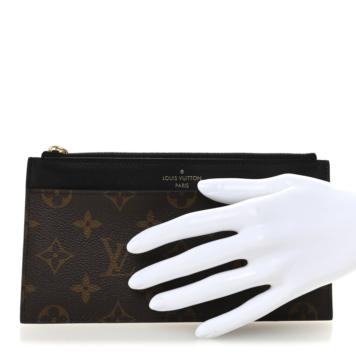 Monogram Slim Purse Black