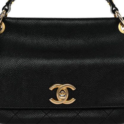 Chanel Caviar Quilted Mini Top Handle Flap Black 8 of 10