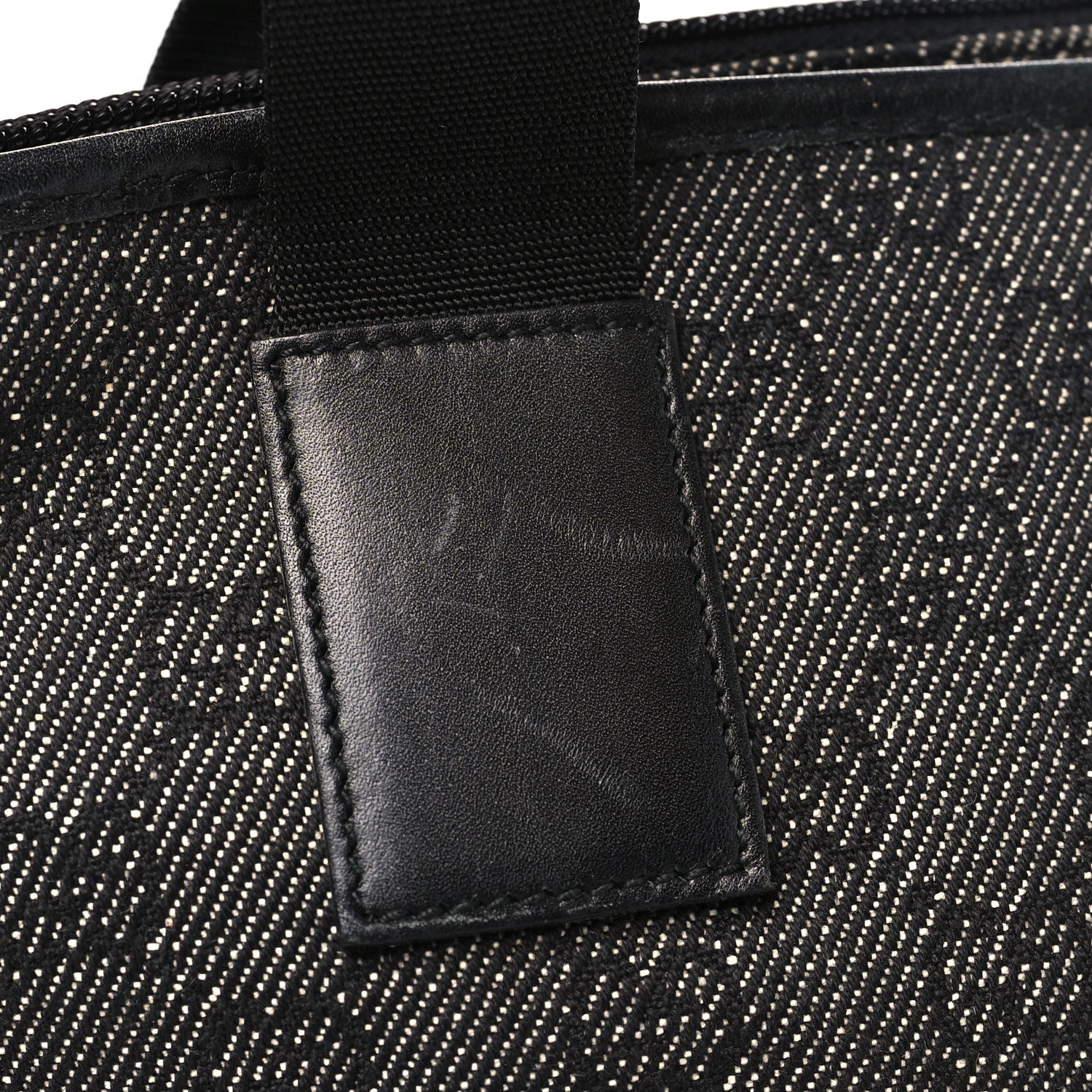 Gucci Denim Monogram Tote Bag Black 11 of 11