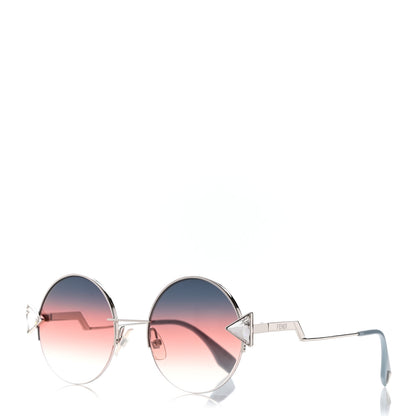 Fendi Crystal Sunglasses FF 0243/S Silver Blue 1 of 7