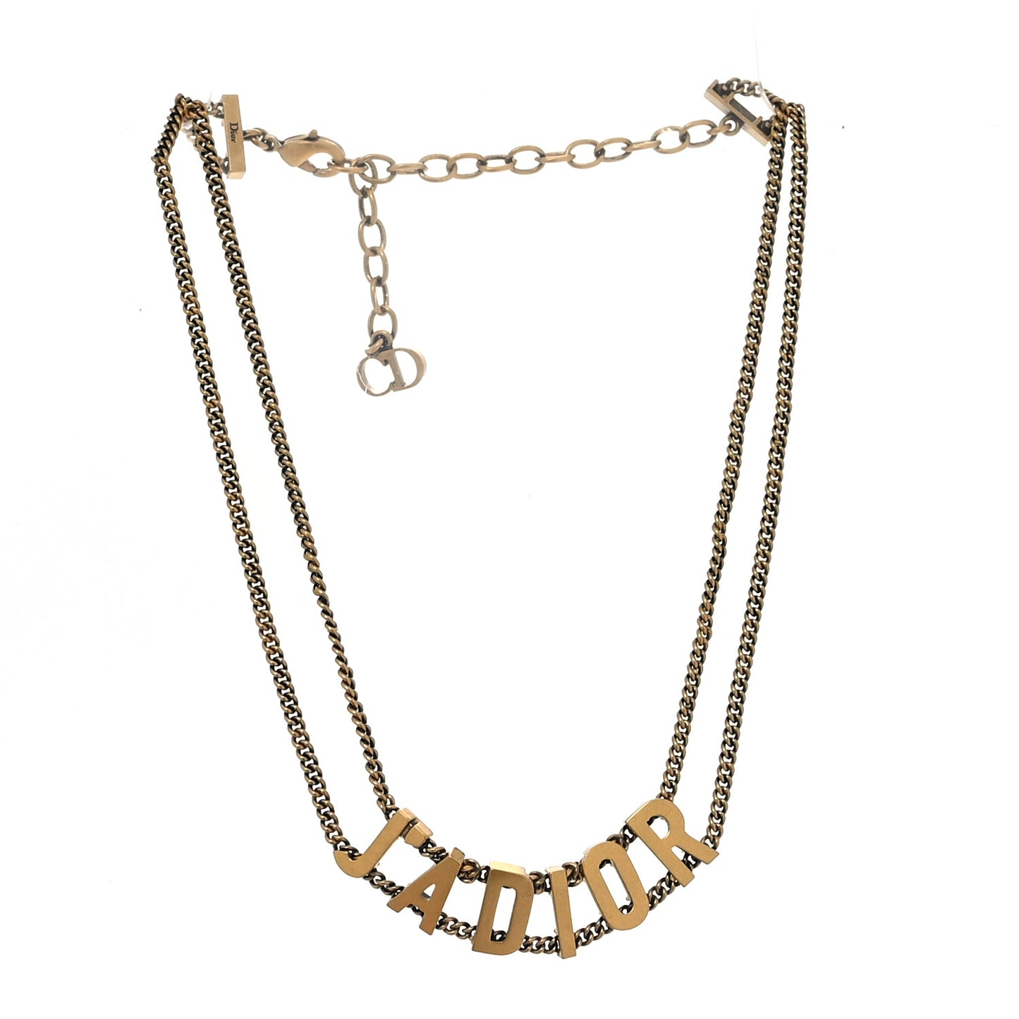 Metal J'Adior Choker Necklace Aged Gold