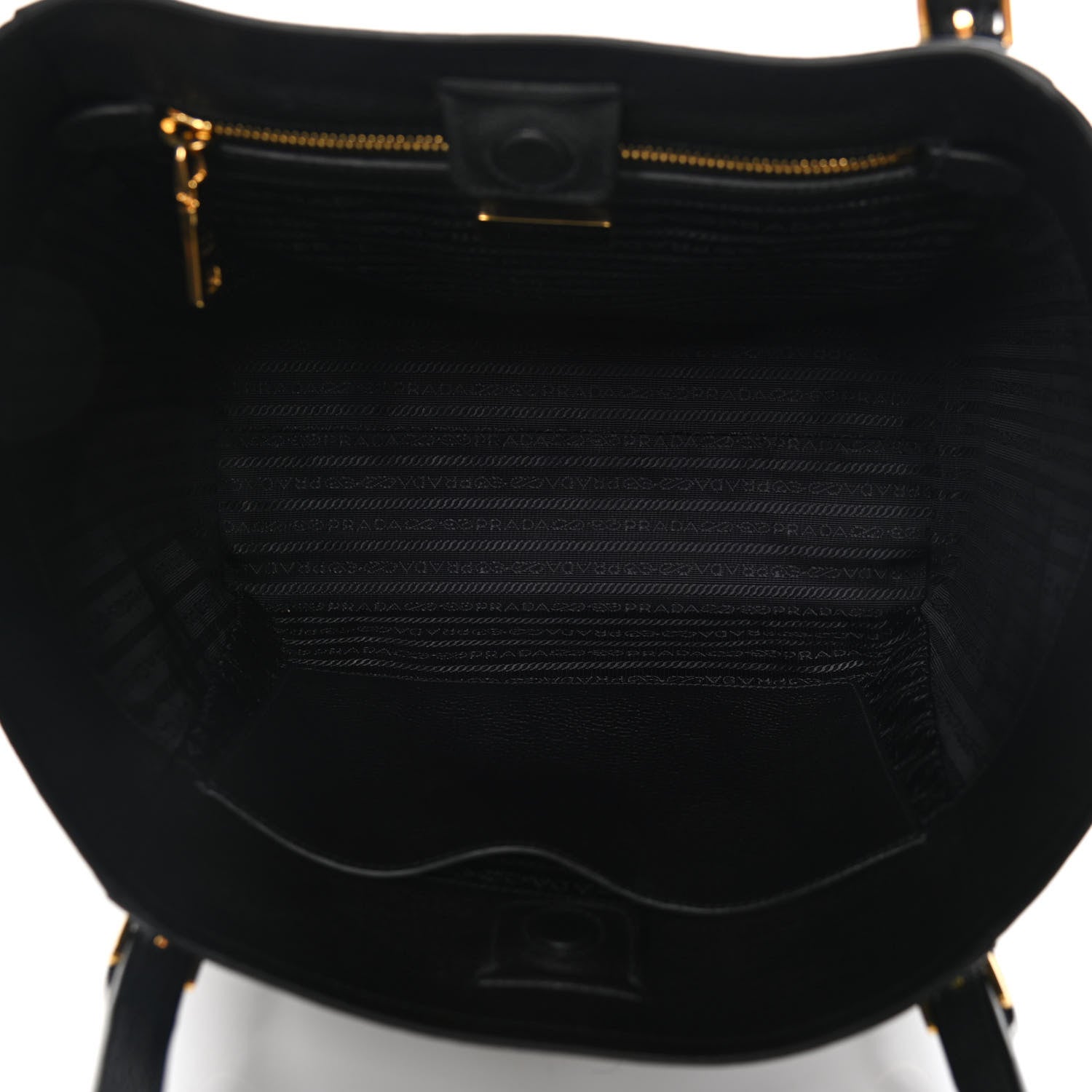 Prada Vitello Grain Tote Black 4 of 10