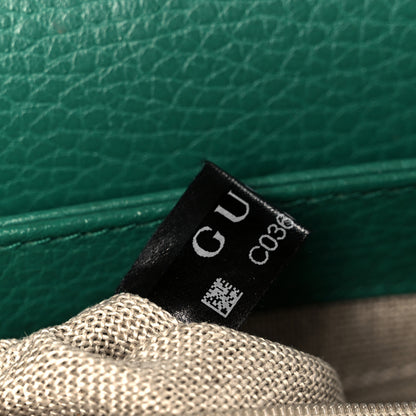 Gucci Dollar Calfskin Interlocking G Crossbody Bag Emerald 8 of 12