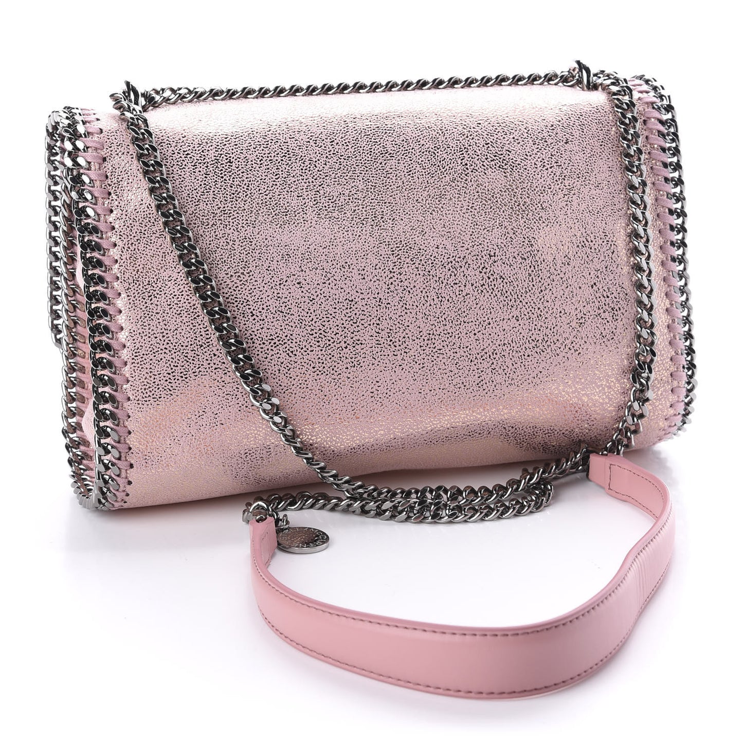 Metallic Shaggy Deer Falabella Messenger Pink