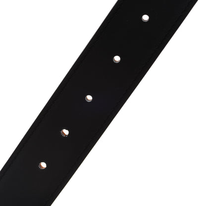 Hermes Box Togo 32mm H Belt 90 Black Orange 8 of 10