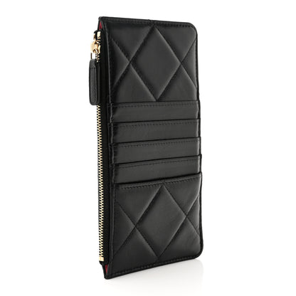 Chanel Lambskin Quilted Chanel 19 Phone and Card Holder Black 3 of 10