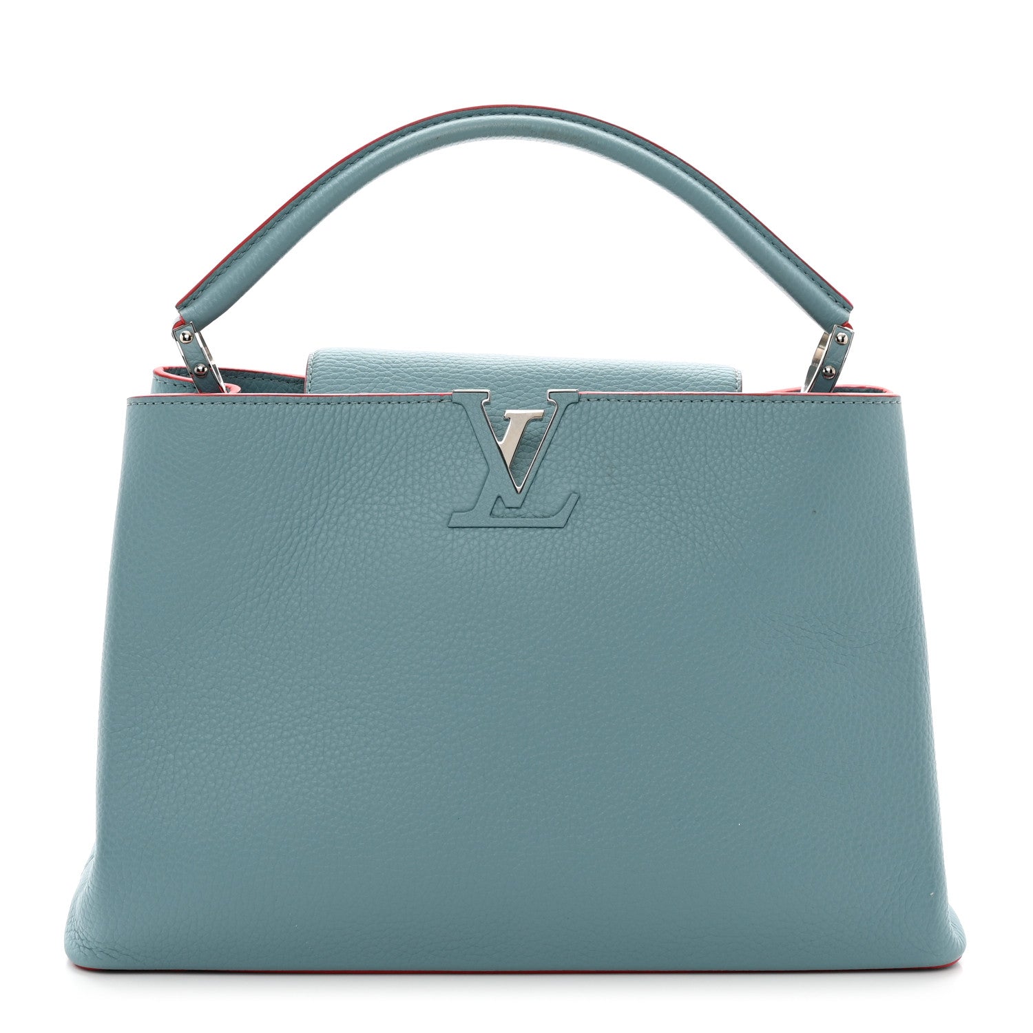 Louis Vuitton Taurillon Capucines GM Ciel Rubis 1 of 10