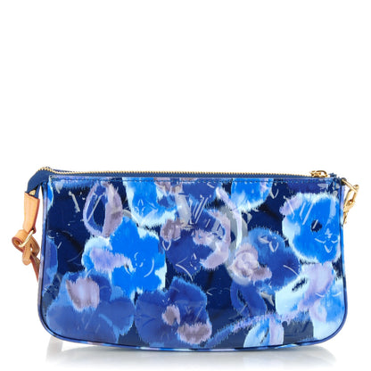 Louis Vuitton Vernis Ikat Pochette Accessories NM Grand Blue 1 of 7