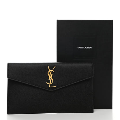 Saint Laurent Grain De Poudre Uptown Pouch Black 10 of 10
