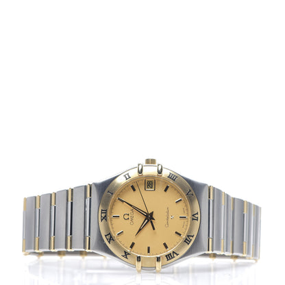 Omega Stainless Steel 18K Yellow Gold 34mm Constellation Quartz Watch Champagne 1212.10 2 of 5
