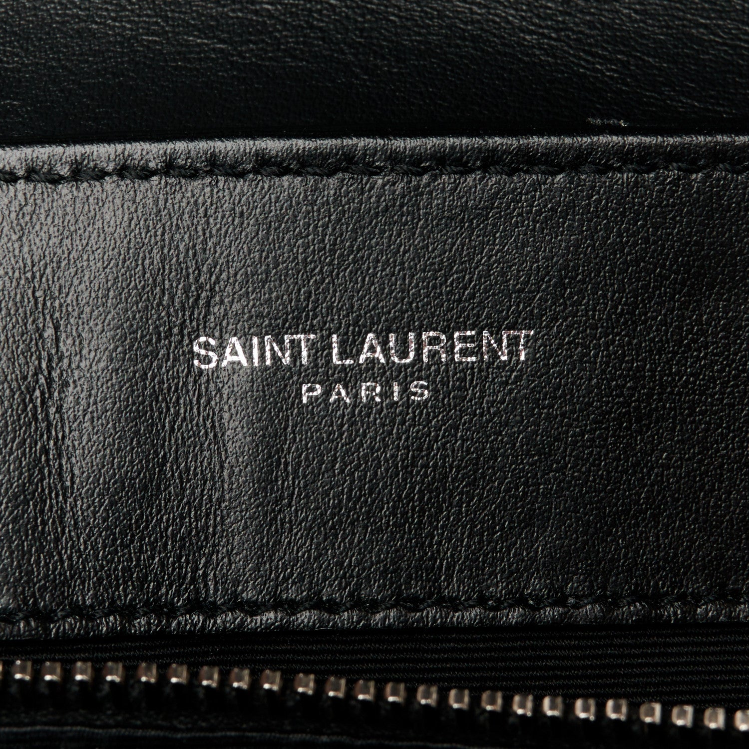 Saint Laurent Calfskin Y Quilted Monogram Small Loulou Chain Satchel Black 6 of 11