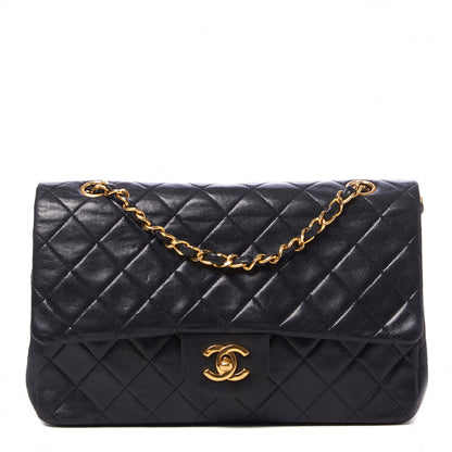 Chanel Lambskin Quilted Medium Double Flap Black 1 of 9