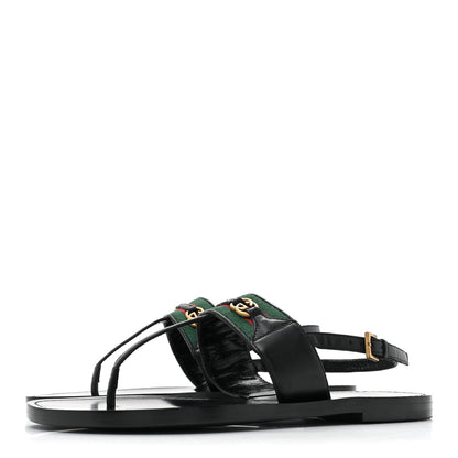 Gucci Nylon Web Lifford Jakarta Sandals 35 Black 3 of 7