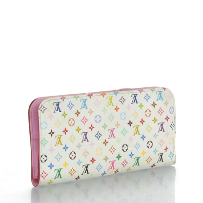 Louis Vuitton Monogram Multicolor Insolite Wallet White Litchi 3 of 9
