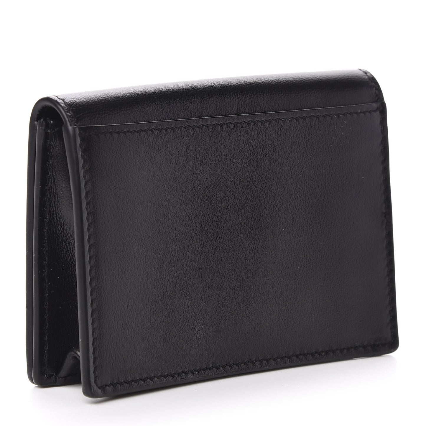 Smooth Calfskin Business Card Case Black