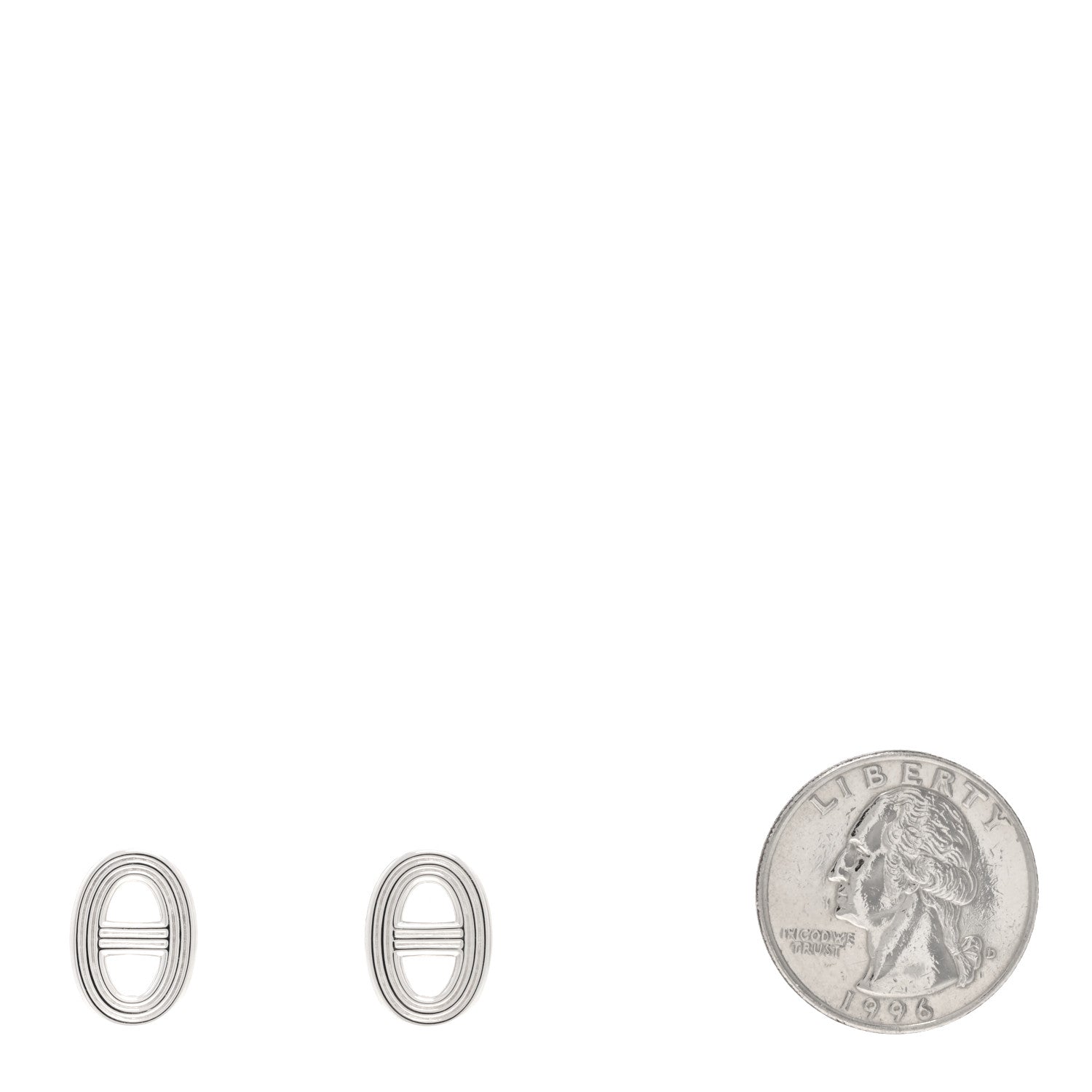 Hermes Sterling Silver Farandole Earrings 2 of 5