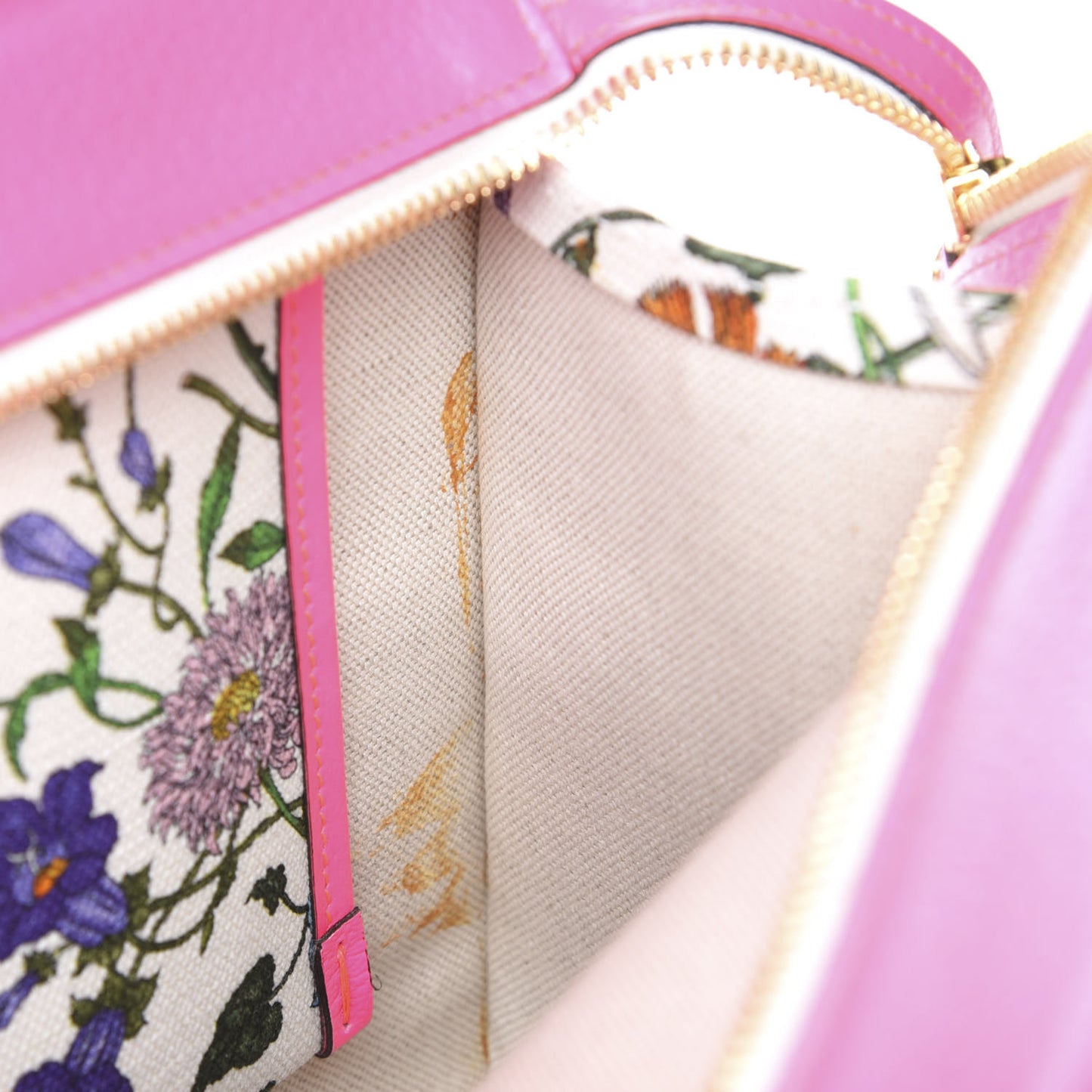 Canvas Medium Flora Tote Fuchsia